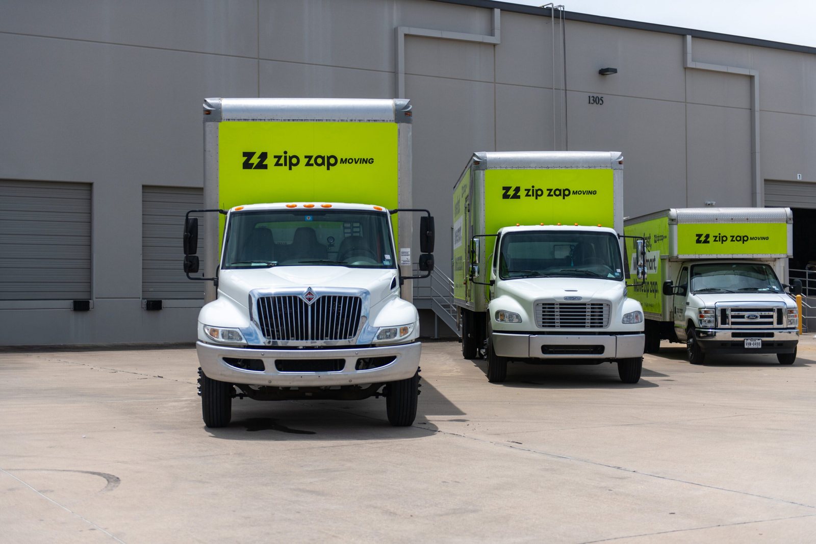 Zip Zap Moving truck fleet serving McKinney and DFW