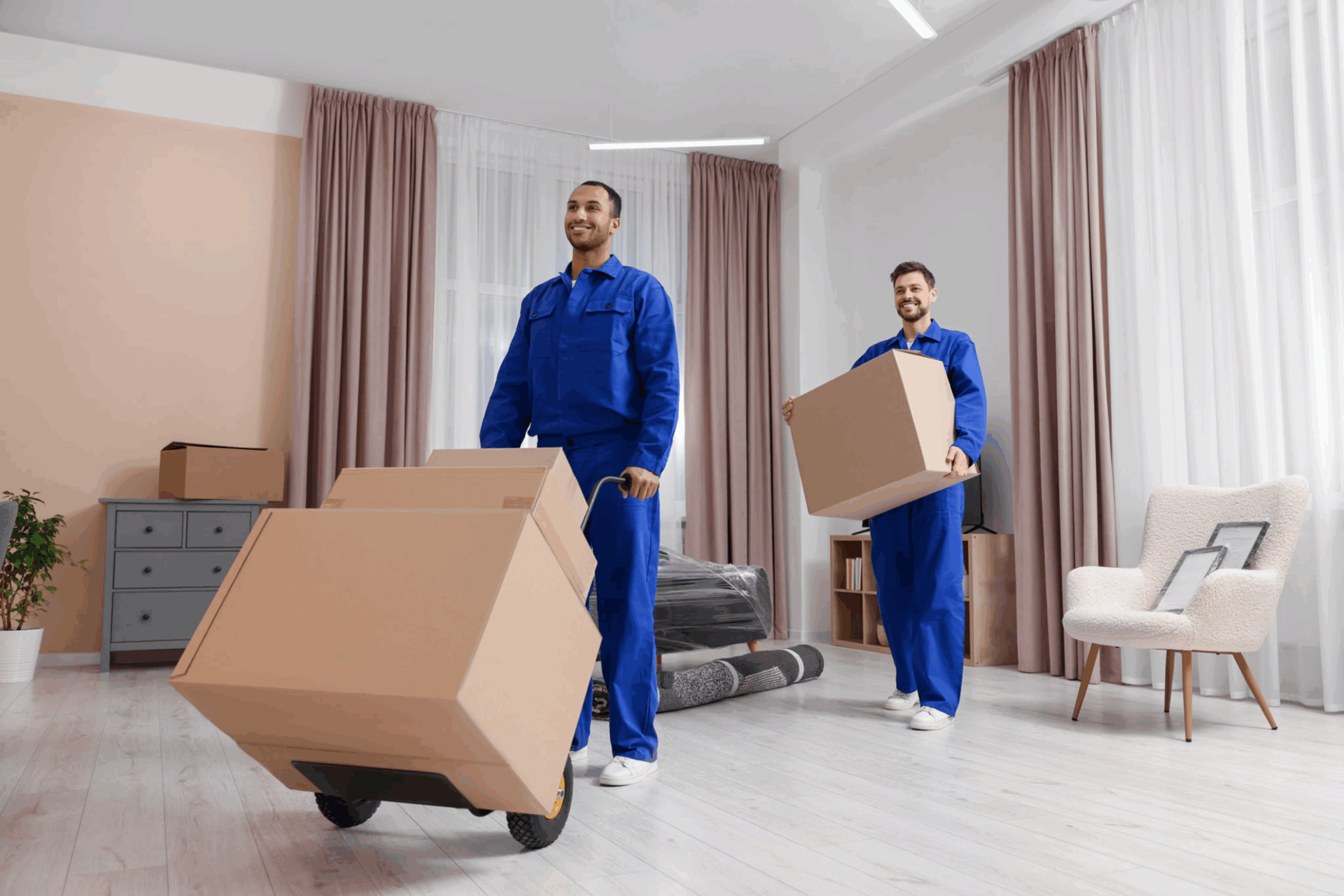 Our local movers assisting a customer in McKinney, TX.