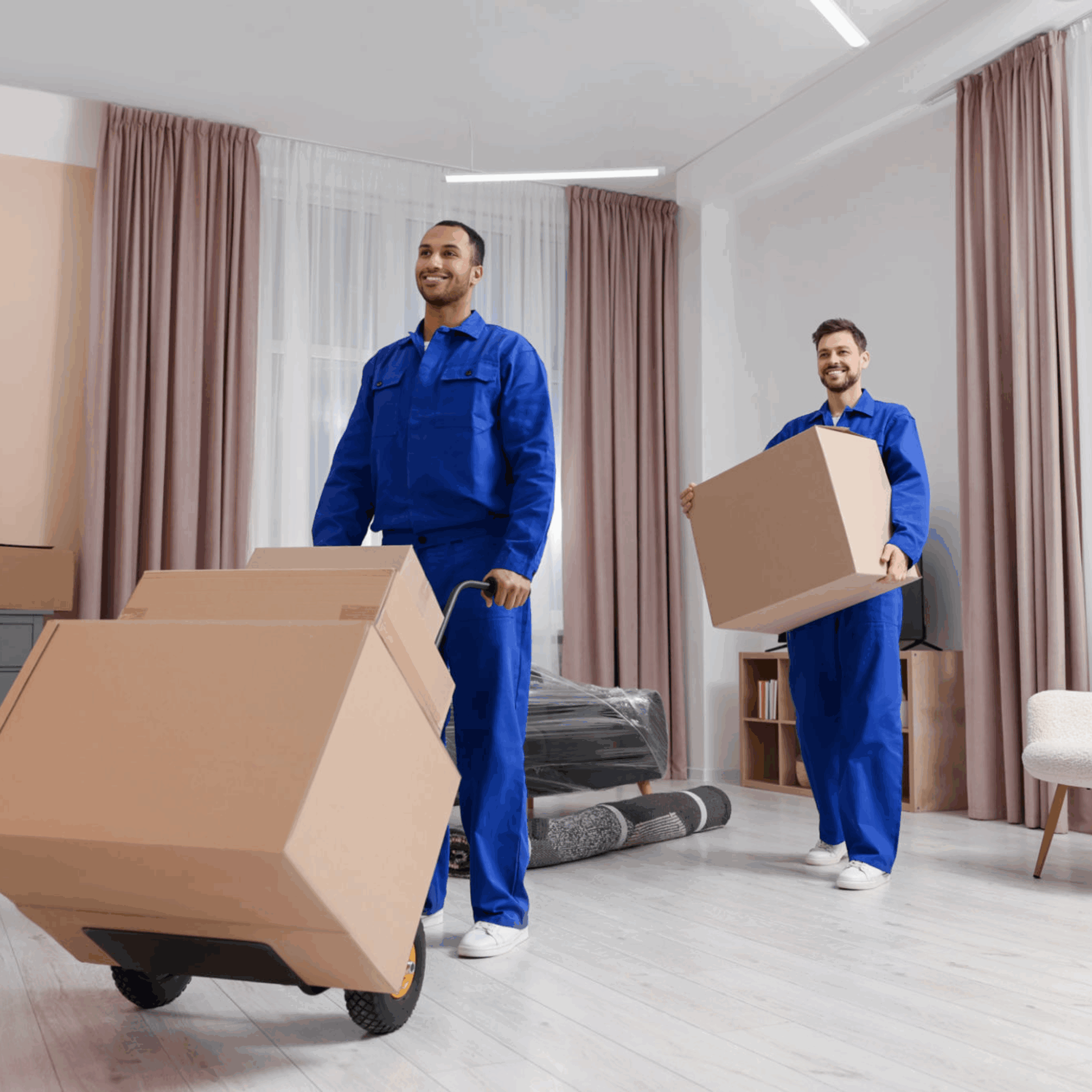 Our local movers assisting a customer in McKinney, TX.